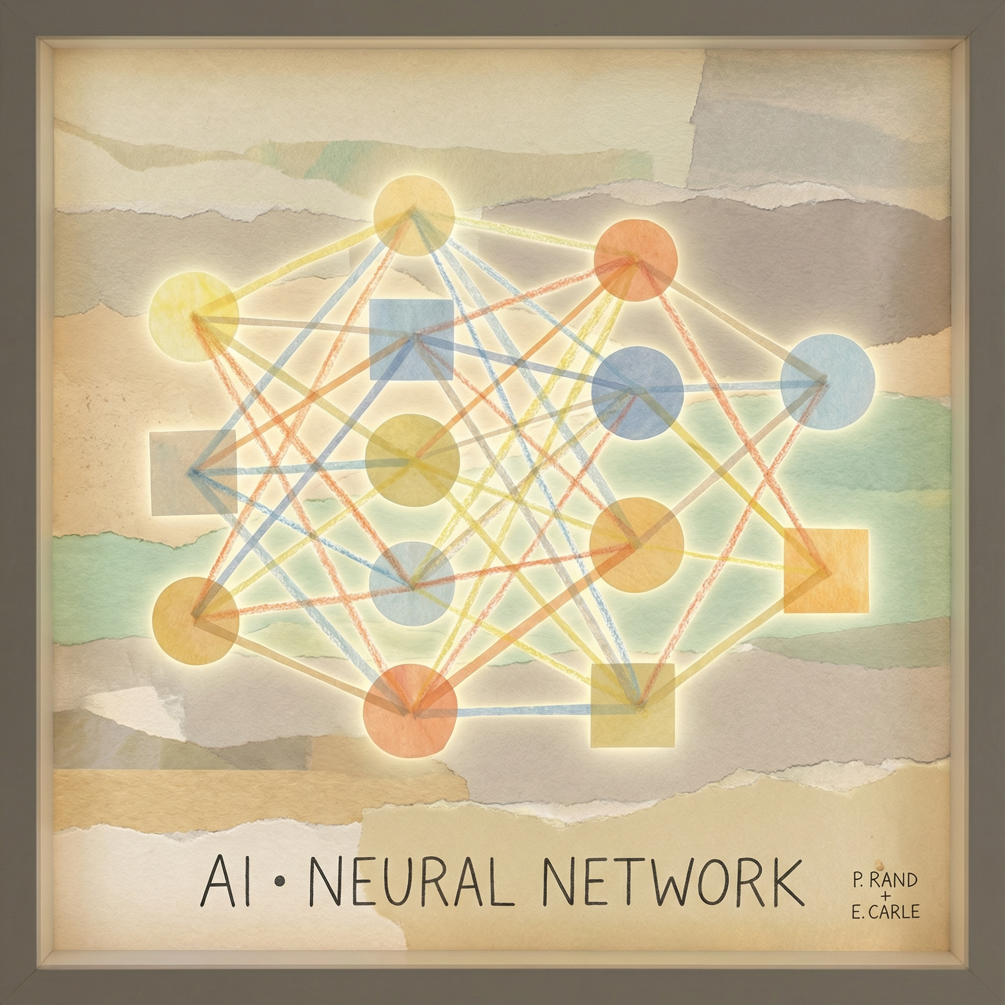 Neural network illustration showing AI connections and machine learning patterns